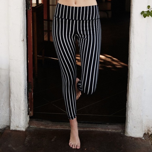 Spiritual Gangster Pants - Spiritual Gangster Pinstripe High Waist 7/8 NWT
